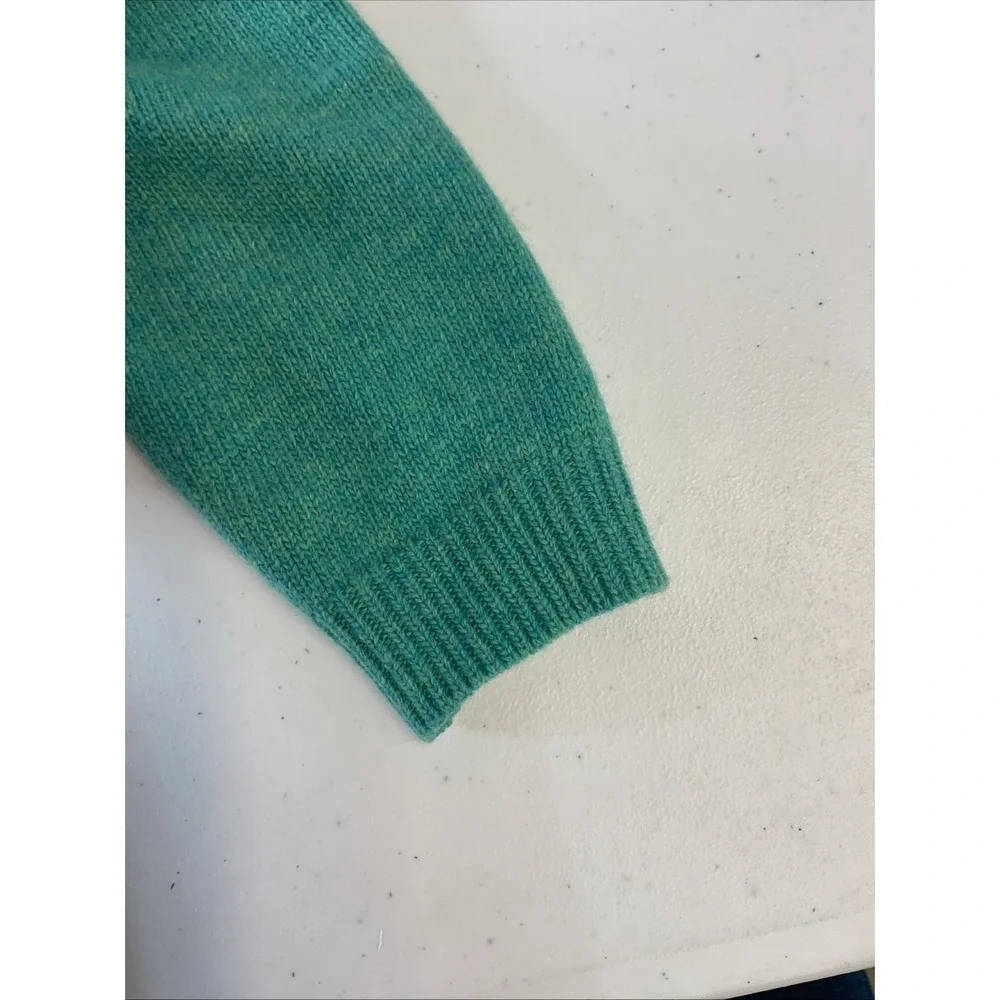 Gucci‎ Wool Sequin Collar Bow UFO Green Womens Sweater Sz S Super Rare Gorgeous - Picture 5 of 12